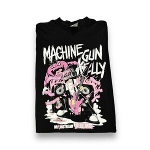 Shaka Wear Machine Gun Kelly Black Graphic Tshirt Size Large - "Jesse"